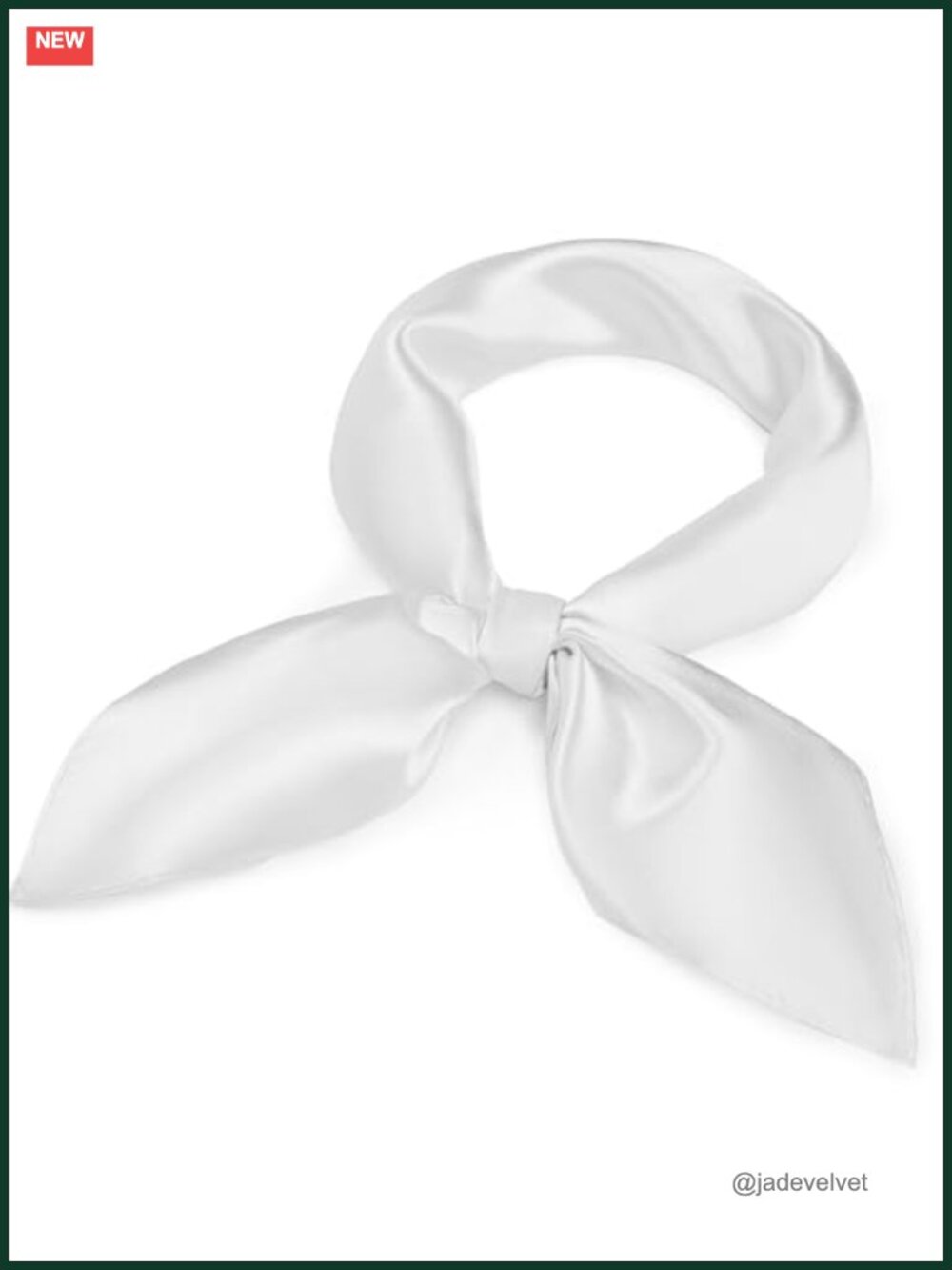 Satin Square Head & Neck Scarf Silk Like Bandana for Women